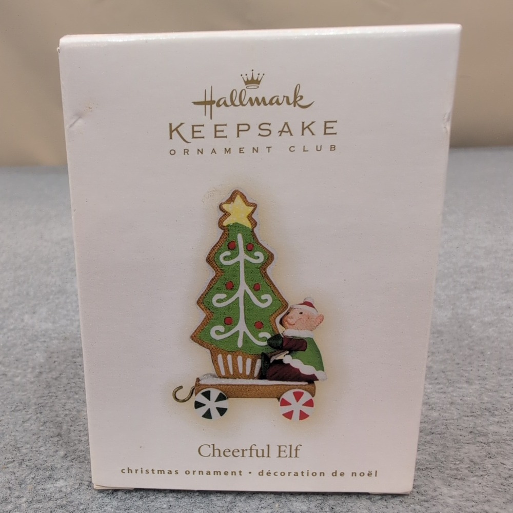 Hallmark Keepsake Ornament Club Cheerful Elf Christmas Ornament 2009 - Picture 1 of 3